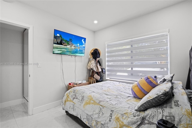 18082 SW 152nd Ct, Miami, FL 33187 - bedroom featuring marble finish floors and recessed lighting