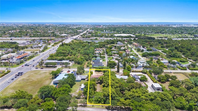 7075 High Ridge Rd, Boynton Beach, FL 33426 - aerial overview of property's location with property parcel outlined and a highway