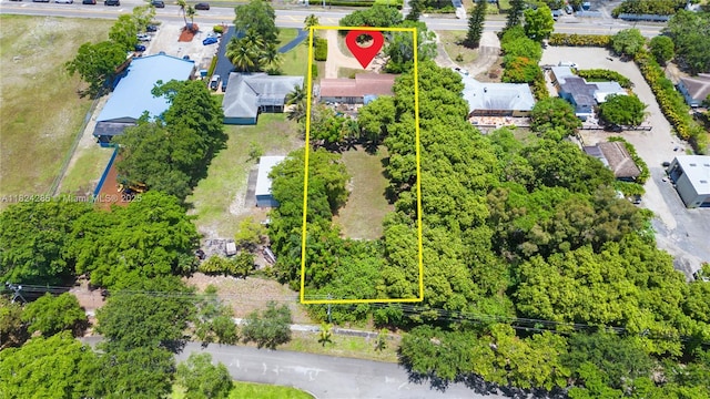 7075 High Ridge Rd, Boynton Beach, FL 33426 - aerial view of property and surrounding area featuring property boundaries highlighted