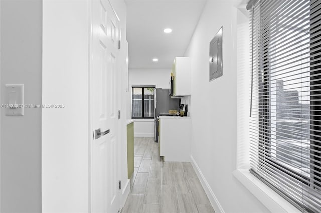 742 NW 70th St, Miami, FL 33150 - hall with recessed lighting and electric panel