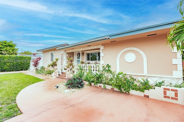 6250 SW 19th St, Miami, FL 33155 - view of front of house featuring a porch and stucco siding