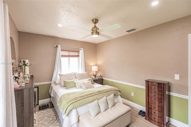 6250 SW 19th St, Miami, FL 33155 - bedroom featuring ceiling fan and recessed lighting