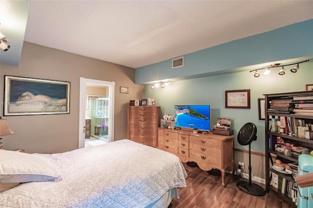 6250 SW 19th St, Miami, FL 33155 - bedroom with wood finished floors and ensuite bath