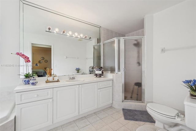 9364 SW 164th Ct, Miami, FL 33196 - ensuite bathroom with vanity, tile patterned flooring, and a stall shower