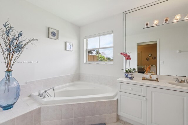 9364 SW 164th Ct, Miami, FL 33196 - full bathroom featuring vanity, a bath, and ensuite bathroom