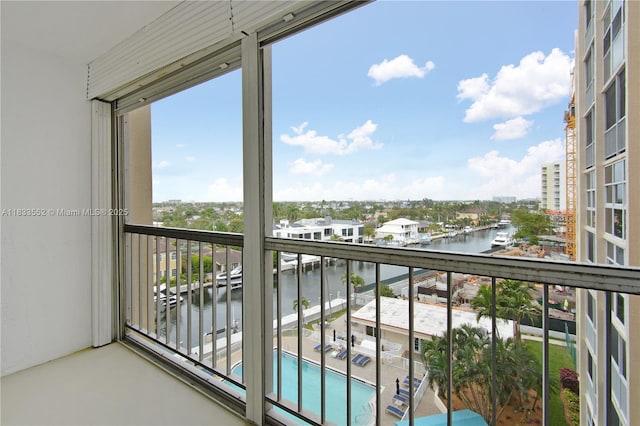 1391 S Ocean Blvd Unit 704, Pompano Beach, FL 33062 - balcony featuring a water view