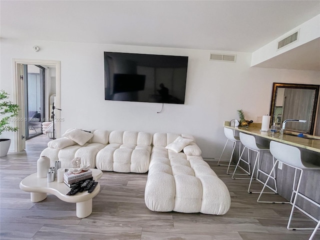 801 S Miami Ave Unit 4204, Miami, FL 33130 - living area with wood finished floors and baseboards
