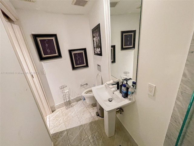 801 S Miami Ave Unit 4204, Miami, FL 33130 - half bathroom with toilet and baseboards