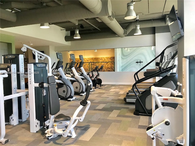 16385 Biscayne Blvd Unit 2702, North Miami Beach, FL 33160 - workout area featuring carpet