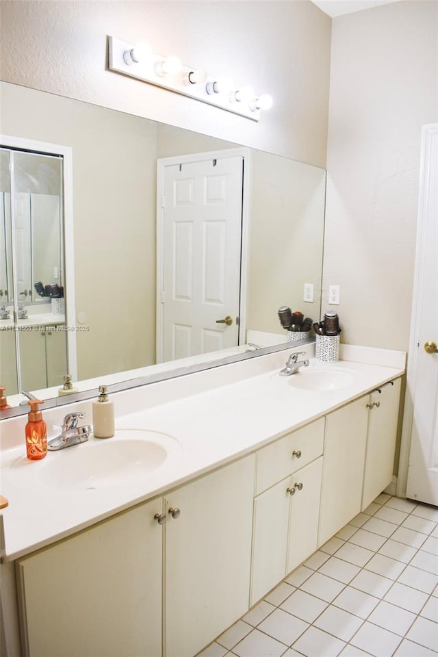 9123 SW 152nd Path, Miami, FL 33196 - full bathroom with double vanity and tile patterned flooring