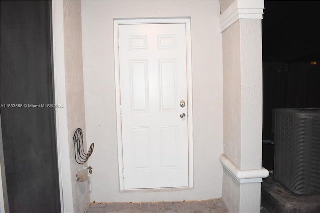 9123 SW 152nd Path, Miami, FL 33196 - doorway to property with stucco siding