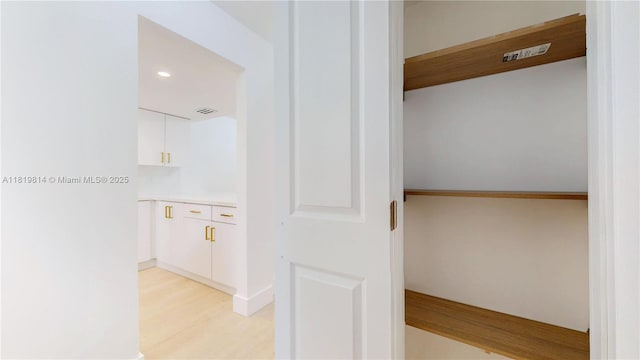 1333 E Hallandale Beach Blvd Unit 326, Hallandale Beach, FL 33009 - hall with light wood-style floors and recessed lighting