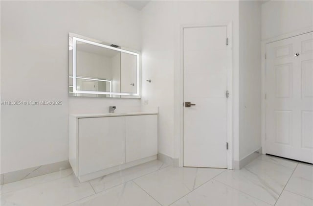 14095 NW 22nd Ct, Pembroke Pines, FL 33028 - interior space with marble finish floors and vanity