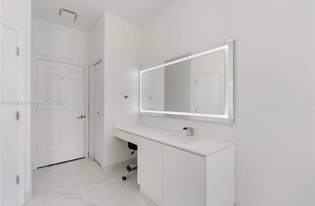 14095 NW 22nd Ct, Pembroke Pines, FL 33028 - unfurnished office with a sink and light marble finish flooring
