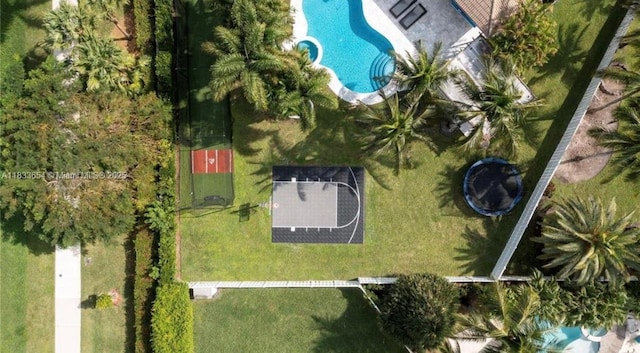 14095 NW 22nd Ct, Pembroke Pines, FL 33028 - drone / aerial view of a pool