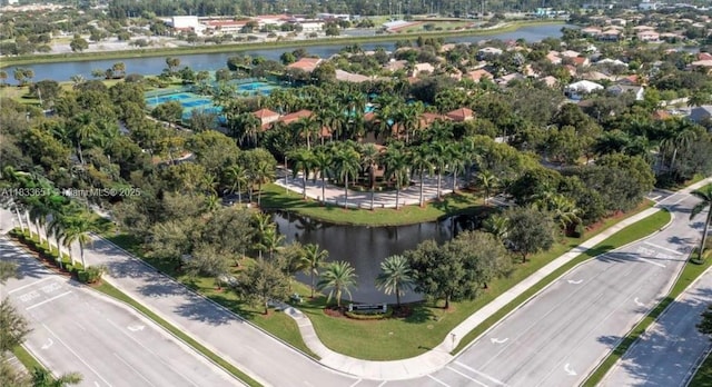 14095 NW 22nd Ct, Pembroke Pines, FL 33028 - drone / aerial view of a nearby body of water and a tree filled landscape