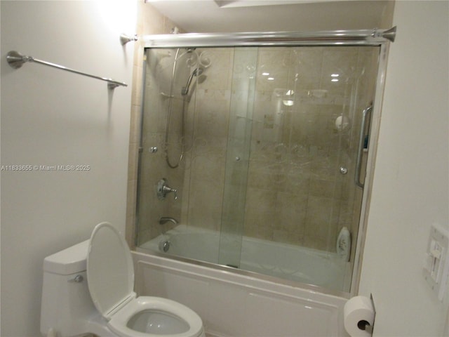 1101 River Reach Dr Unit 418, Fort Lauderdale, FL 33315 - full bathroom with toilet and combined bath / shower with glass door
