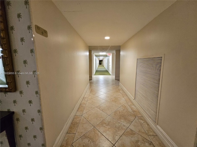 1101 River Reach Dr Unit 418, Fort Lauderdale, FL 33315 - corridor featuring a heating unit, light tile patterned floors, and recessed lighting