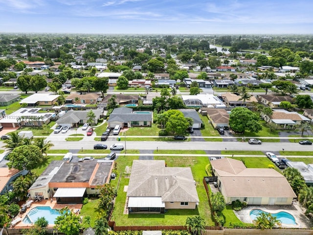 8107 NW 73rd Ter, Tamarac, FL 33321 - aerial view of residential area with a pool