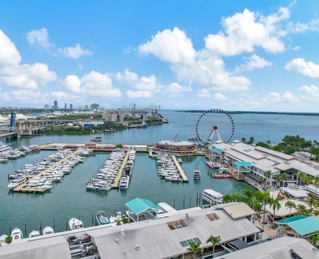 244 Biscayne Blvd Unit 440, Miami, FL 33132 - aerial view of numerous boat docks and a large body of water