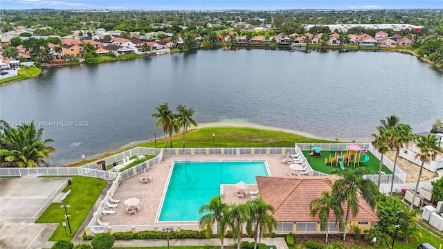 5400 NW 184th St, Miami Gardens, FL 33055 - aerial perspective of suburban area featuring a large body of water