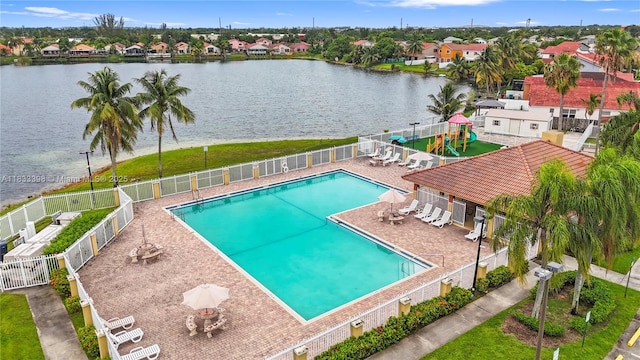 5400 NW 184th St, Miami Gardens, FL 33055 - community pool featuring a residential view and a water view