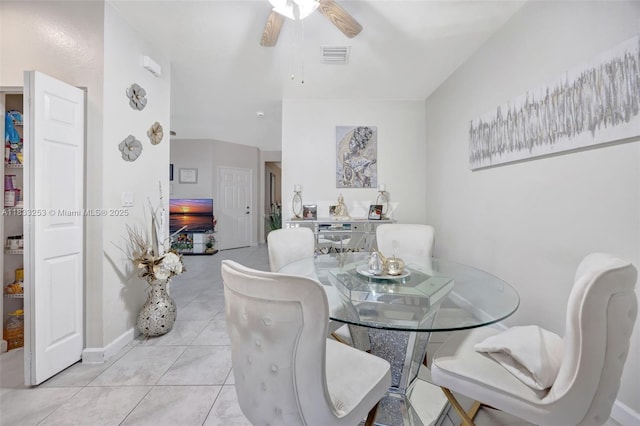 3777 SE 1st St, Homestead, FL 33033 - dining area with a ceiling fan and light tile patterned floors