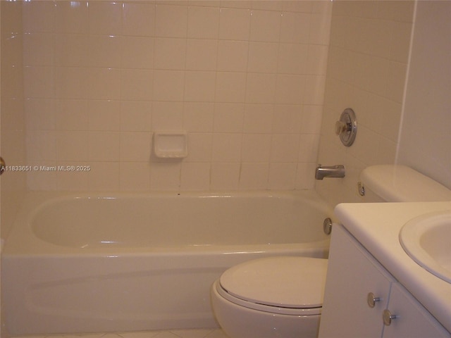 12846 SW 135th St, Miami, FL 33186 - bathroom featuring vanity and washtub / shower combination