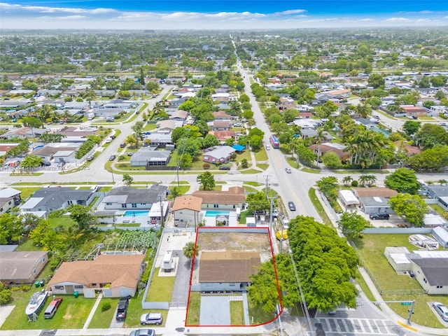20000 SW 114th Ave, Miami, FL 33189 - aerial perspective of suburban area featuring property boundaries highlighted