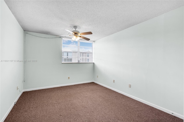 8895 Fontainebleau Blvd Unit 301, Miami, FL 33172 - unfurnished room with ceiling fan, a textured ceiling, and carpet flooring