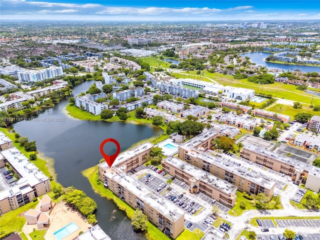 8895 Fontainebleau Blvd Unit 301, Miami, FL 33172 - drone / aerial view of a nearby body of water