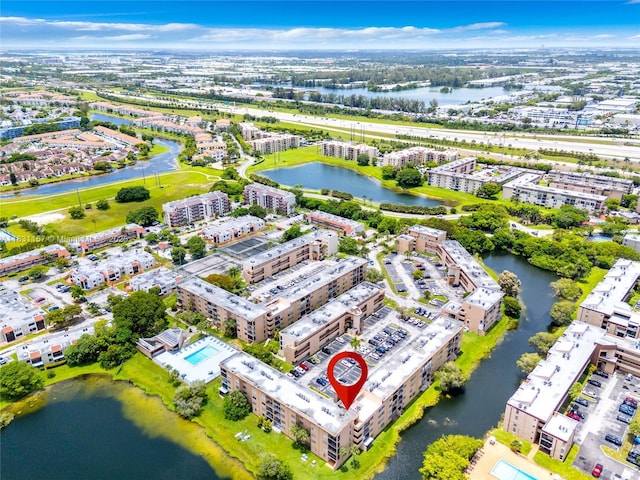 8895 Fontainebleau Blvd Unit 301, Miami, FL 33172 - bird's eye view of apartment complex / building and a nearby body of water