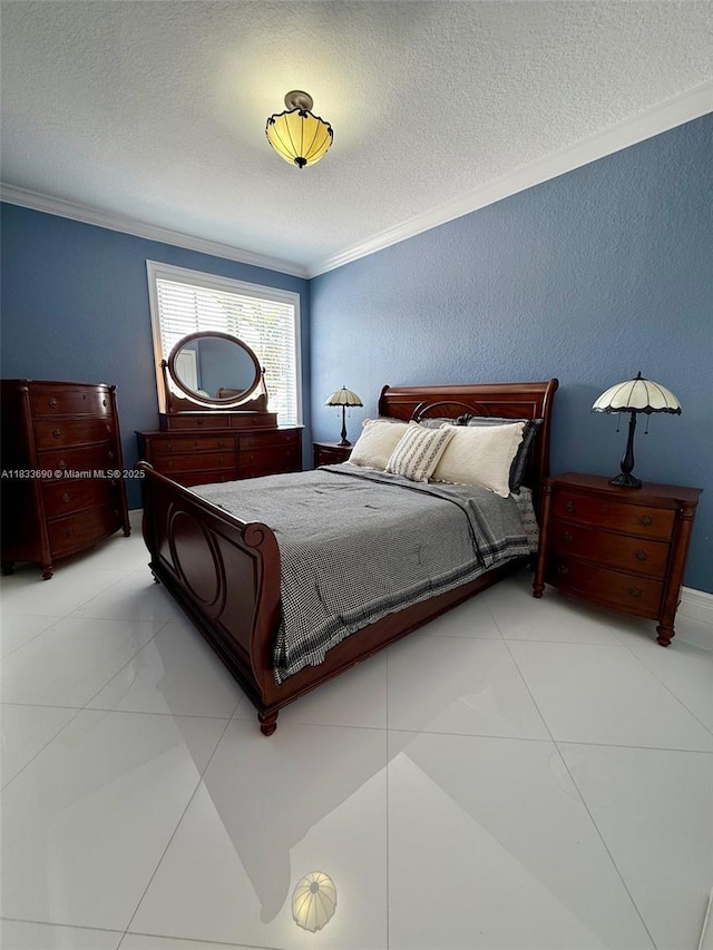 14601 SW 30th St, Miami, FL 33175 - bedroom featuring crown molding and a textured ceiling