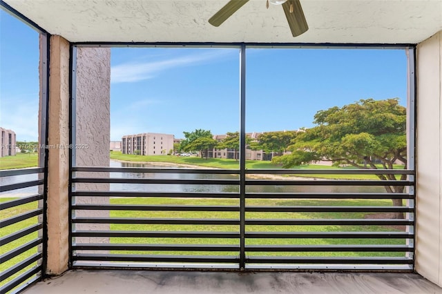 10304 Sunrise Lakes Blvd Unit 209, Sunrise, FL 33322 - unfurnished sunroom with a water view