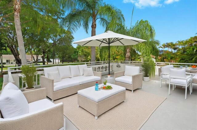 8250 SW 187th St, Cutler Bay, FL 33157 - unfurnished sunroom featuring french doors and vaulted ceiling