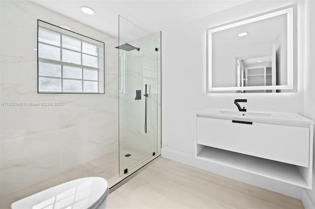 8250 SW 187th St, Cutler Bay, FL 33157 - bathroom with a marble finish shower and vanity