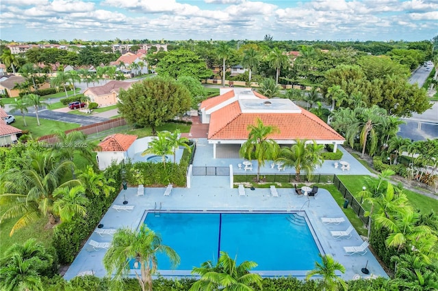 6514 SW 128th Pl Unit 6514, Miami, FL 33183 - aerial view of a pool area