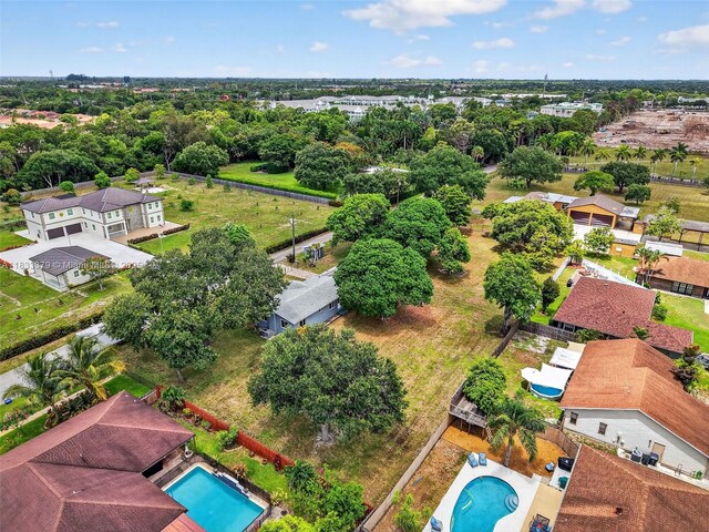 4061 Nova Ln, Lake Worth, FL 33462 - aerial perspective of suburban area featuring a pool area