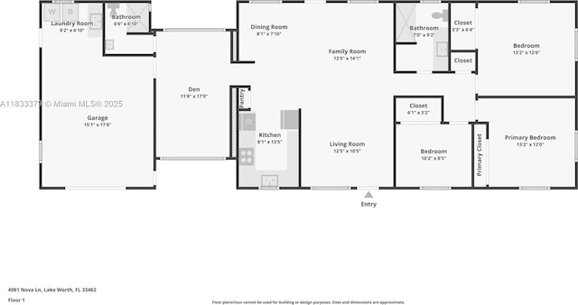 4061 Nova Ln, Lake Worth, FL 33462 - view of home floor plan
