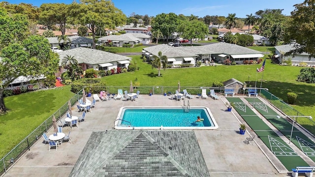 841 Meadowlark Ln, Delray Beach, FL 33445 - community pool featuring shuffleboard