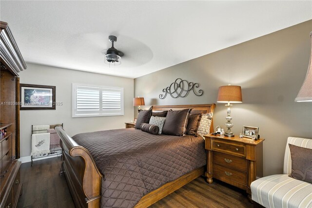 1651 SW 127th Ave Unit 301A, Pembroke Pines, FL 33027 - bedroom featuring dark wood-style flooring and a ceiling fan