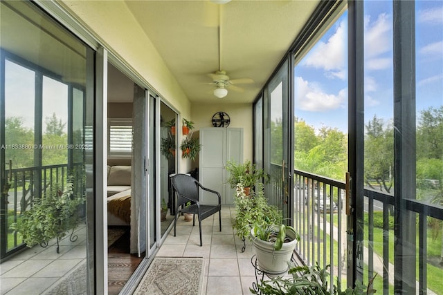 1651 SW 127th Ave Unit 301A, Pembroke Pines, FL 33027 - sunroom with ceiling fan and healthy amount of natural light