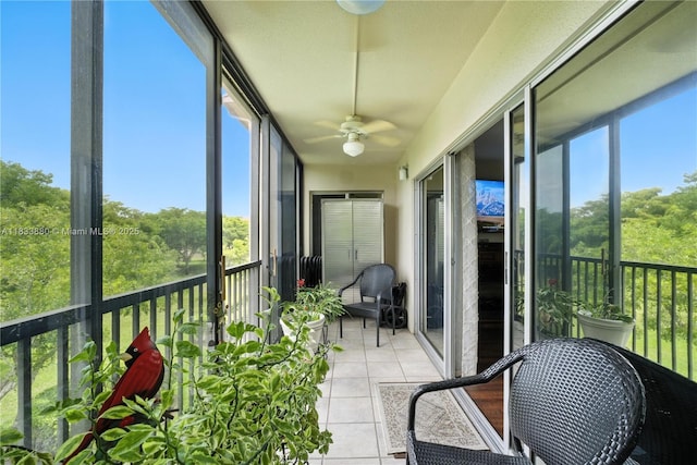 1651 SW 127th Ave Unit 301A, Pembroke Pines, FL 33027 - sunroom / solarium featuring ceiling fan and plenty of natural light