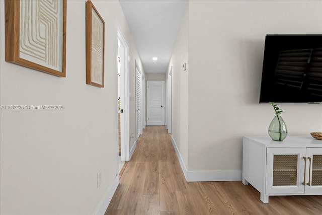 9360 SW 185th St, Cutler Bay, FL 33157 - hall with light wood-style floors and recessed lighting