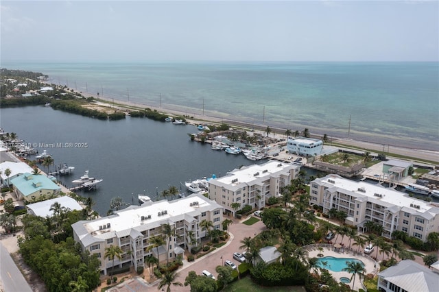 101 Gulfview Dr Unit 202, Key Colony, FL 33036 - bird's eye view of a nearby body of water and apartment complex
