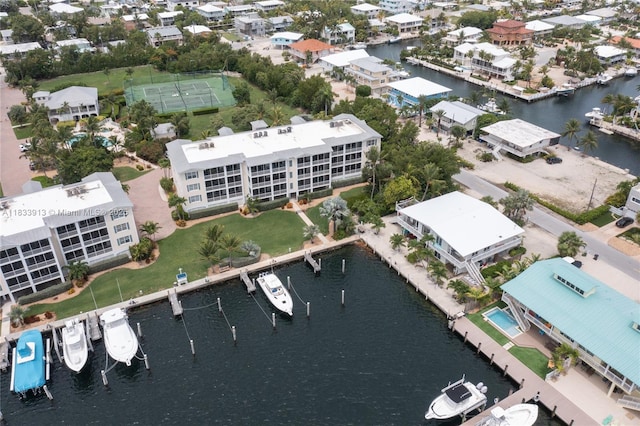 101 Gulfview Dr Unit 202, Key Colony, FL 33036 - aerial view of residential area featuring a nearby body of water