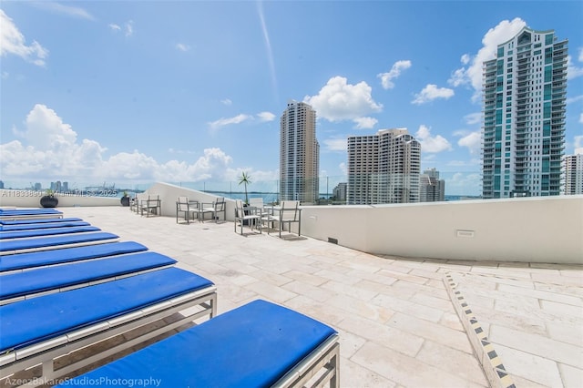 325 S Biscayne Blvd Unit 3918, Miami, FL 33131 - view of swimming pool with a view of city and a patio area