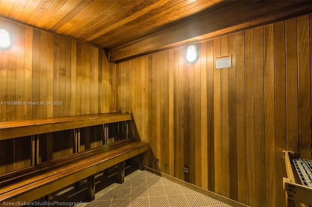 325 S Biscayne Blvd Unit 3918, Miami, FL 33131 - sauna / steam room with wooden walls and wooden ceiling