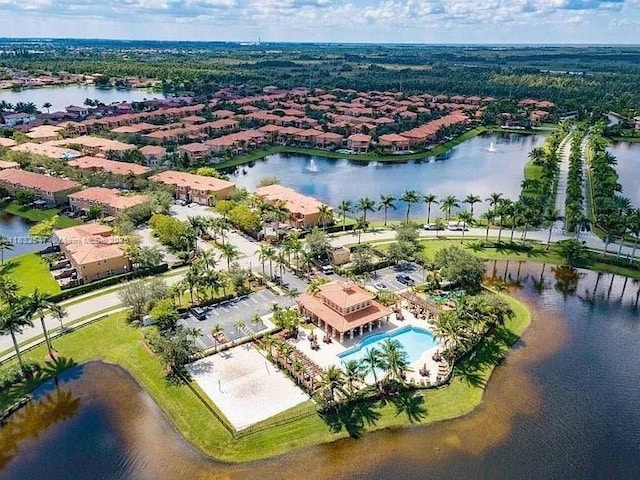 15601 SW 31st Ln, Miami, FL 33185 - bird's eye view of a nearby body of water
