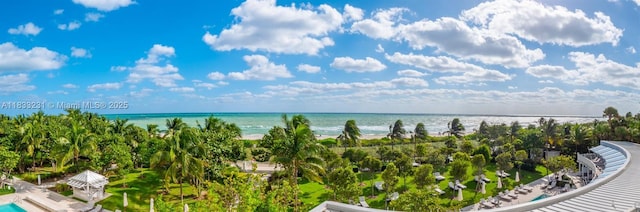 9001 Collins Ave Unit S-305, Surfside, FL 33154 - water view with local beach